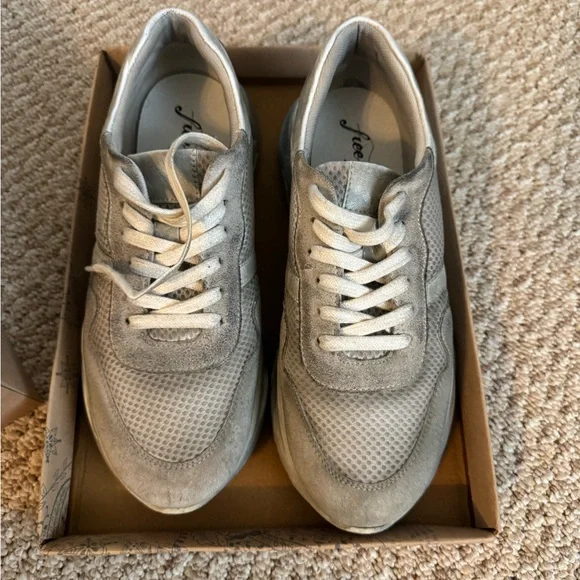 Free People Let’s Wonder Washed Sneakers - Picture 6 of 7